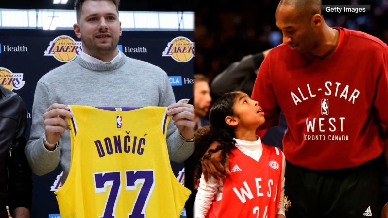 Luka Doncic recordó a Kobe Bryant durante su presentación con los Lakers de Los Ángeles